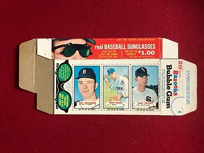 1965 Bazooka  Un-Cut  Baseball Box (Scarce / Vintage) Mickey Mantle • $250