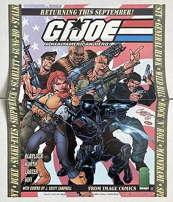 G.i. Joe #1 J Scott Campbell Promo Poster 2001 Image Comics Gi Snake Eyes Arah • $9.99
