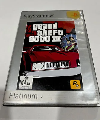 Grand Theft Auto III 3 | PAL PS2 | Playstation 2 | Platinum Fast Free Post • $5