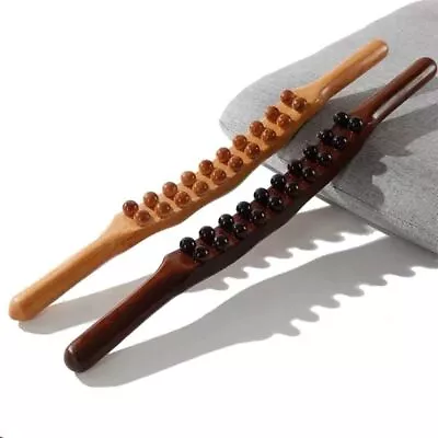 8/20 Beads Gua Sha Massage Stick Scrapping Meridian Therapy Wand Muscle Relaxing • $16.31