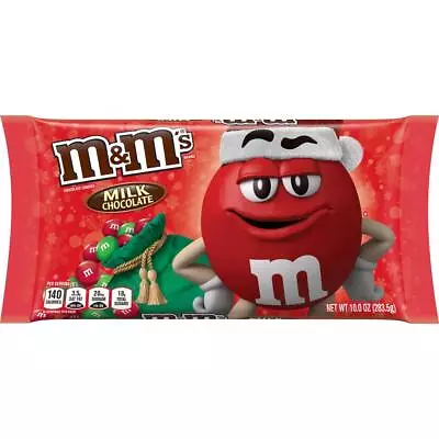 M&M's Milk Chocolate Christmas Candy - 10 Oz Bag • $12