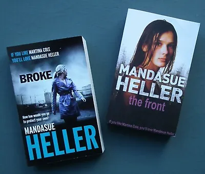 2 X Mandasue Heller Novels The Front & Broke NEW Crime Fiction PB Manchester  • £7.99