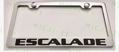 Escalade Stainless Steel License Plate Frame Holder Rust Free • $12.99