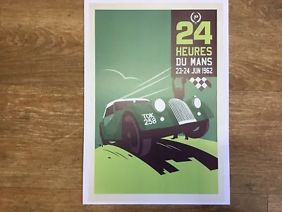 24 Hr Le Mans Morgan Car Poster Print • £5