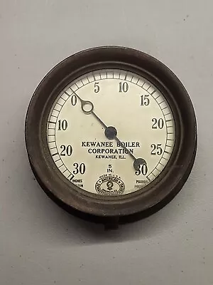 Kewanee Boiler Co Brass Pressure Gauge Vintage  • $87.99