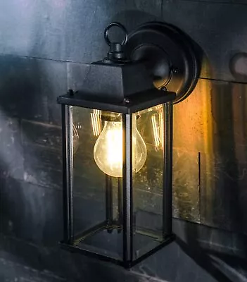 Rustic Wall Light Lantern Vintage Style Indoor Outdoor Garden Wall Lamp Sconce • £19.95