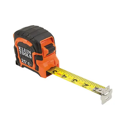 Klein Tools 86225 25 Foot Magnetic Double Hook Tape Measure • $28.99