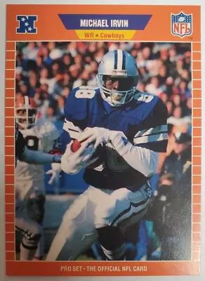 MICHAEL IRVIN - 1989 PRO SET #89  RC Dallas Cowboys • $1.50