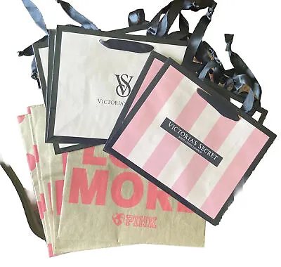 Victoria's Secret Assorted  Paper Gift Shopping Bags (10 Pcs Small) SHIPS FREE • $14.95