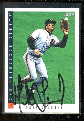 1993 Score Autograph/signed #381 Mark Leonard Giants Nrmint E020665 • $3.99