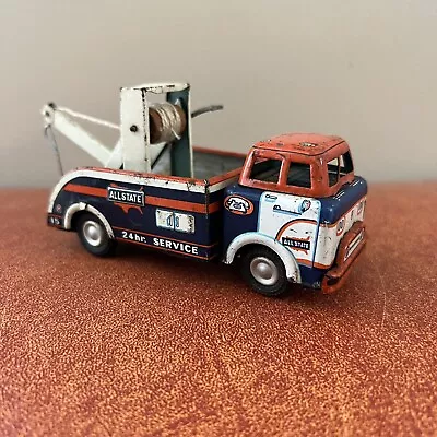 Vintage 1950's Ford Allstate Service Tow Truck Wrecker By Linemar Japan • $55