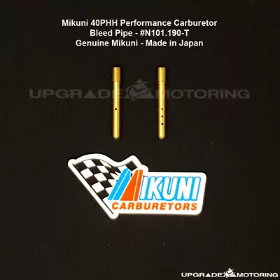 Mikuni 40PHH Perf Carb Bleed Pipe Size T 2pc #N101.190-T Dat 510 2000 Solex      • $21.95