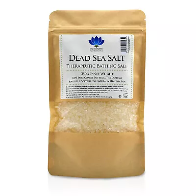 Dead Sea Salt Pure Natural Spa Grade Mineral Bath Salts Body Scrub 350g • £8.49