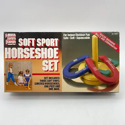 Vintage Franklin Soft Sport Horseshoe Set Future Champs Indoor Outdoor Kids • $29.99