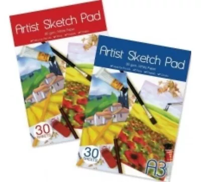 £4.99 • Buy WORK OF ART A3 30 SHEET SKETCH Pad ADSKETCHING  CRAFT DRAWING ARTIST