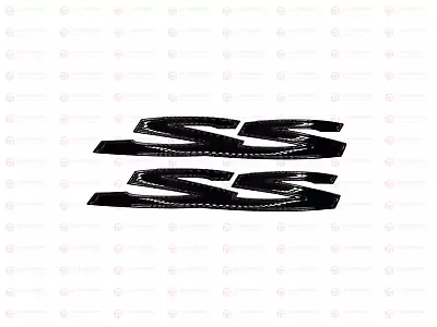 Gloss Black Side SS Badge Pair Emblem Holden Commodore VE VF SS Sedan Wagon Ute • $44.95