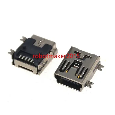 50 X Mini USB Jack Connector Port Type B Female 5-Pin SMT SMD Socket • $4.99