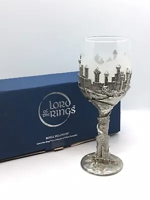 Royal Selangor Lord Of The Rings City Of Tirion Pewter Wine Glass / Goblet • £75