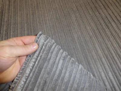 £8.99 • Buy STEEL GREY - Jumbo Cord Upholstery / Cushion / Curtain Fabric