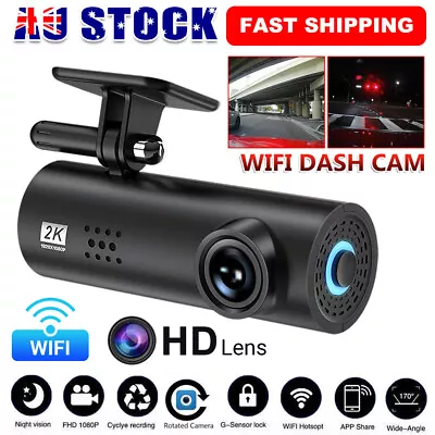 $43.59 • Buy WIFI Dash Camera HD 1080P Car Cam Front And Rear Night Vision DVR Video Recorder