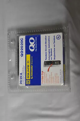 Sealed Square D QO2020C Twin/Tandem  20 Amp 2 Single Poles Breaker New • $37