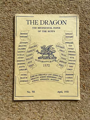 Original The Dragon Regimental Magazine East Kent Regiment The Buffs April 1958 • £4.99