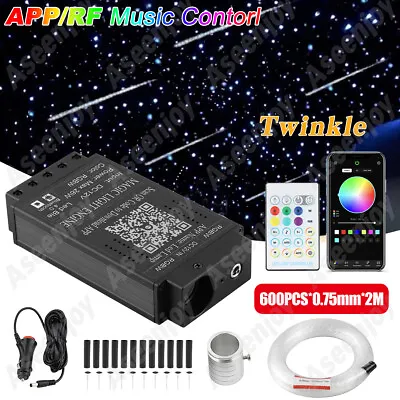 600pcs RGBW Twinkle Fiber Optic Light Kit 26W Headliner Star Roof Ceiling Lights • $95.99