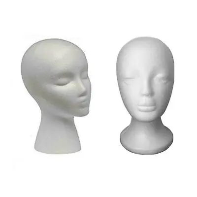 £5.20 • Buy Polystyrene Foam Mannequin Display Head Male & Children Model Dummy Uk Wigs I2f4