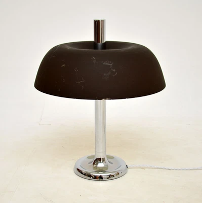 £395 • Buy 1970's Vintage Italian Chrome Mushroom Desk / Table Lamp