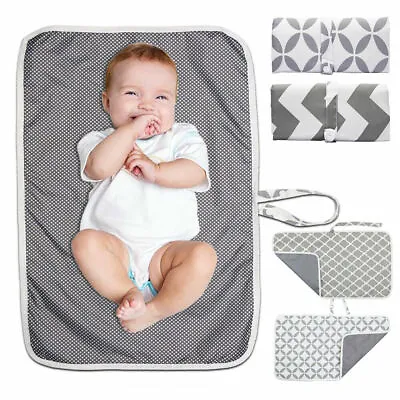 £5.49 • Buy Newborn Baby Portable Foldable Washable Travel Nappy Diaper Changing Mat 60*35cm