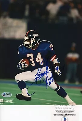 Herschel Walker Giants Cowboys Signed Autographed 8x10 Glossy Photo Beckett • $14.99