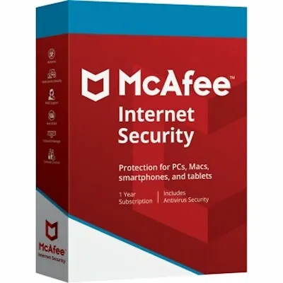 McAfee Internet Security 2023 1/3/5/10 PC 1 Year • $27.10