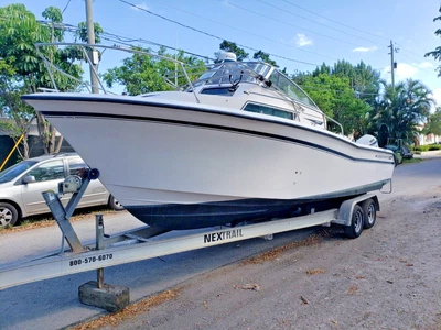 $9900 • Buy 1996 27' Grady White Islander Used Fishing Boat W/ Aluminum Trailer No Reserve