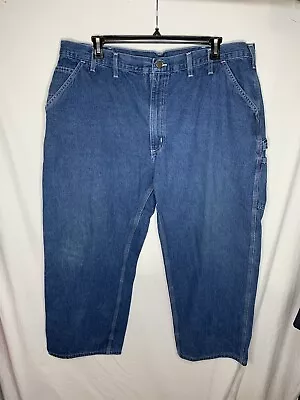 Vintage Carhartt Carpenter Jeans 42 X 28 Dungaree Fit High Rise Y2K Baggy Skater • $19.95