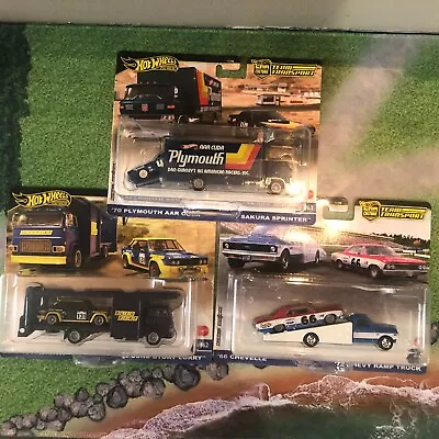 Complete 3 Car Set Case A * 2024 Hot Wheels Team Transport Case A • $48.97