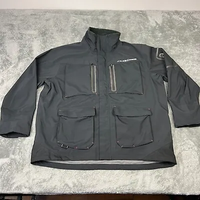 H2O Xpress Jacket Mens 2XL Black Coat Rain Waterproof Fishing Outdoors • $34.97