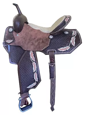 Mousm Equestrian Leather Saddle Handmade Vintage Western Horse Saddle • $399