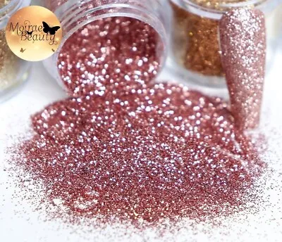 Fine Rose Gold Glitter Dust Cosmetic Festival Art Nail Craft Resin Epoxy • £1.95