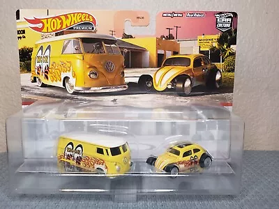 $16.50 • Buy 2021 Hot Wheels Premium Car Culture 2 Pack MOONEYES VW T1 Panel Van & Beetle Bug