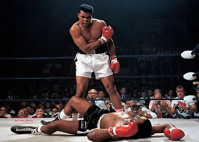 1965 Muhammad Ali Vs Sonny Liston PHOTO Title Fight Boxing Print 5x7 Pic • $5.68