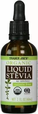 Trader Joe's Organic Liquid Stevia Sweetener Sugar-Free 2oz Vegan (pack Of 2) • $22.99