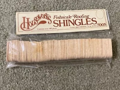 $6.55 • Buy Housework's Dollhouse Fishscale Roofing Shingles (100 Pieces) Model # 7005 New