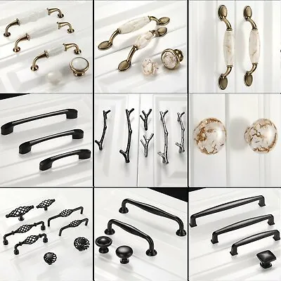 Unique Door Pull Handles Furniture Hardware Cabinet Cupboard Closet Drawer Knob • £1.67