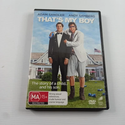 $6.50 • Buy Thats My Boy Movie DVD Region 4  Adam Sandler , Andy Samberg Rated Ma15+