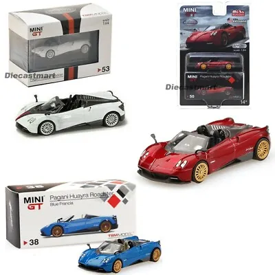 Mini GT 1:64 Pagani Huayra Roadster Diecast Model Car Blue Francia MGT00038 Mijo • $15.99