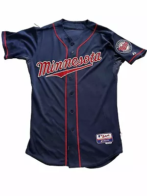 Minnesota Twins Authentic Jersey Sz 40 Road Blue Alt - Majestic Coolbase 2010s • $40