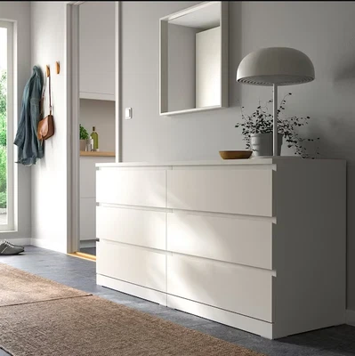 $255 • Buy IKEA-6-drawer Dresser, White, 63x30 3/4  -FREESHIP-30360468