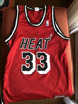 Nike Alonzo Mourning Miami Heat Vintage Jersey 90s Men's Size 44 • $200