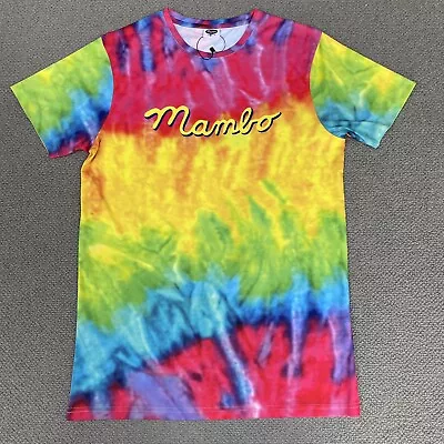 MAMBO T Shirt Mens Medium Multicoloured Short Sleeve Tie Dye Surfing Beach BNWOT • $25.26