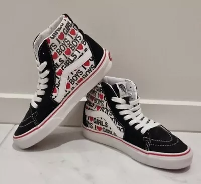 VANS SK8 Hi Tops. I Heart Boys I Heart Girls  Skate Shoes. 2020 Collection • $65